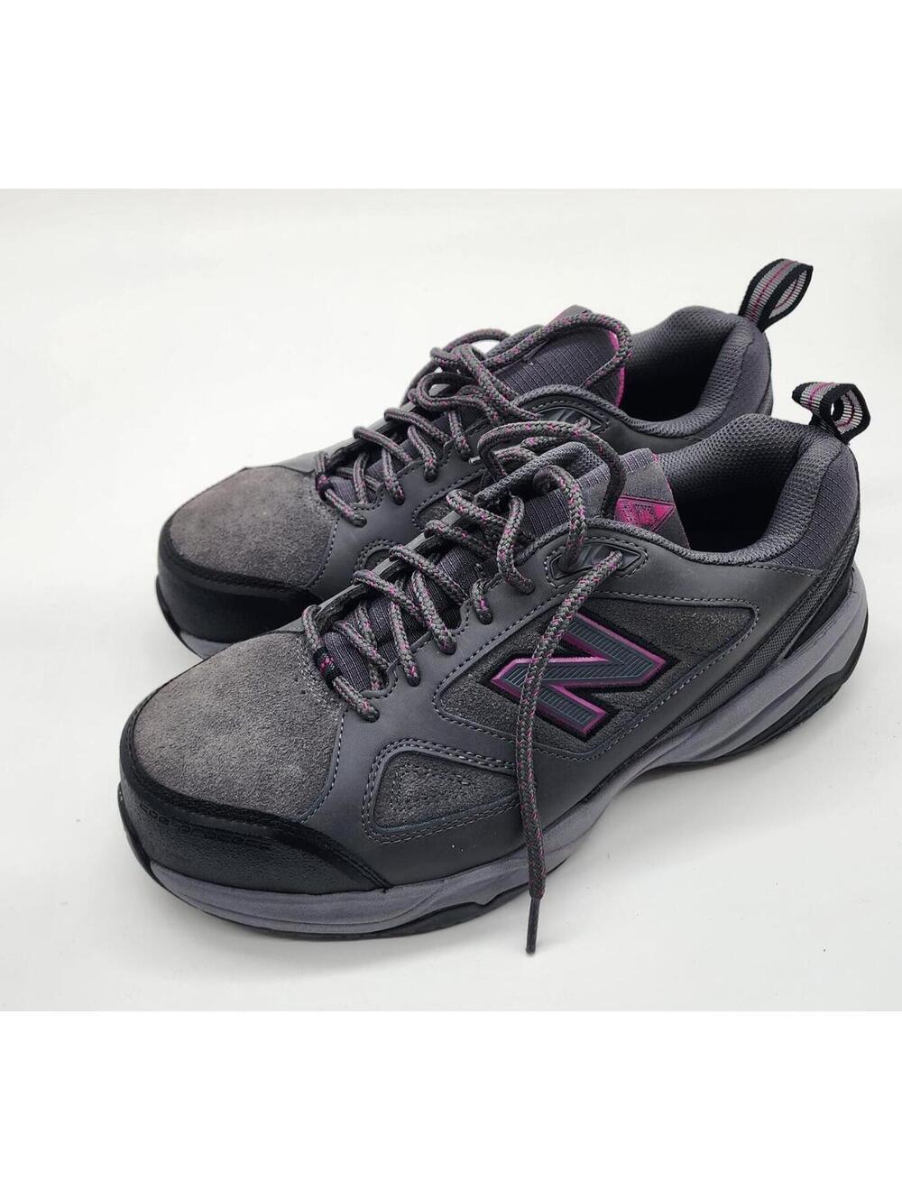 New Balance Women's 627V2 Steel Toe Work Shoe - Grey Suede – Size 9.5